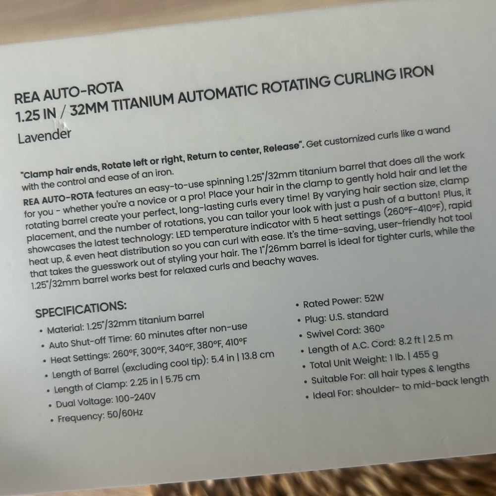 Zavarea ROTATING Curling Iron - Picture 4 of 5